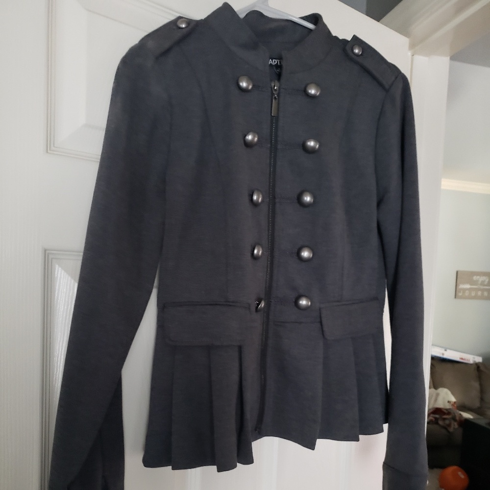 Apt 9 grey sailor style jacket